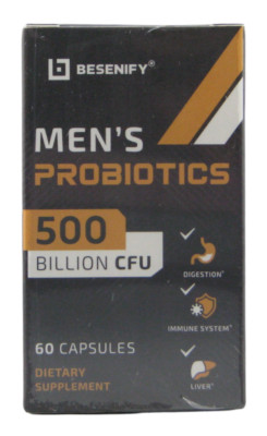 Probiotics for Men 500 Billion CFUs & 12 Strains Men's Probiotic with Turmeric