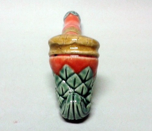 Woodland Style, Leaf Pattern Ceramic Smoking Pipe - Handmade Studio Pottery - Picture 4 of 9