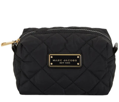 Marc Jacobs Nylon Quilted Cosmetic Case Bag Black M0011326 $95