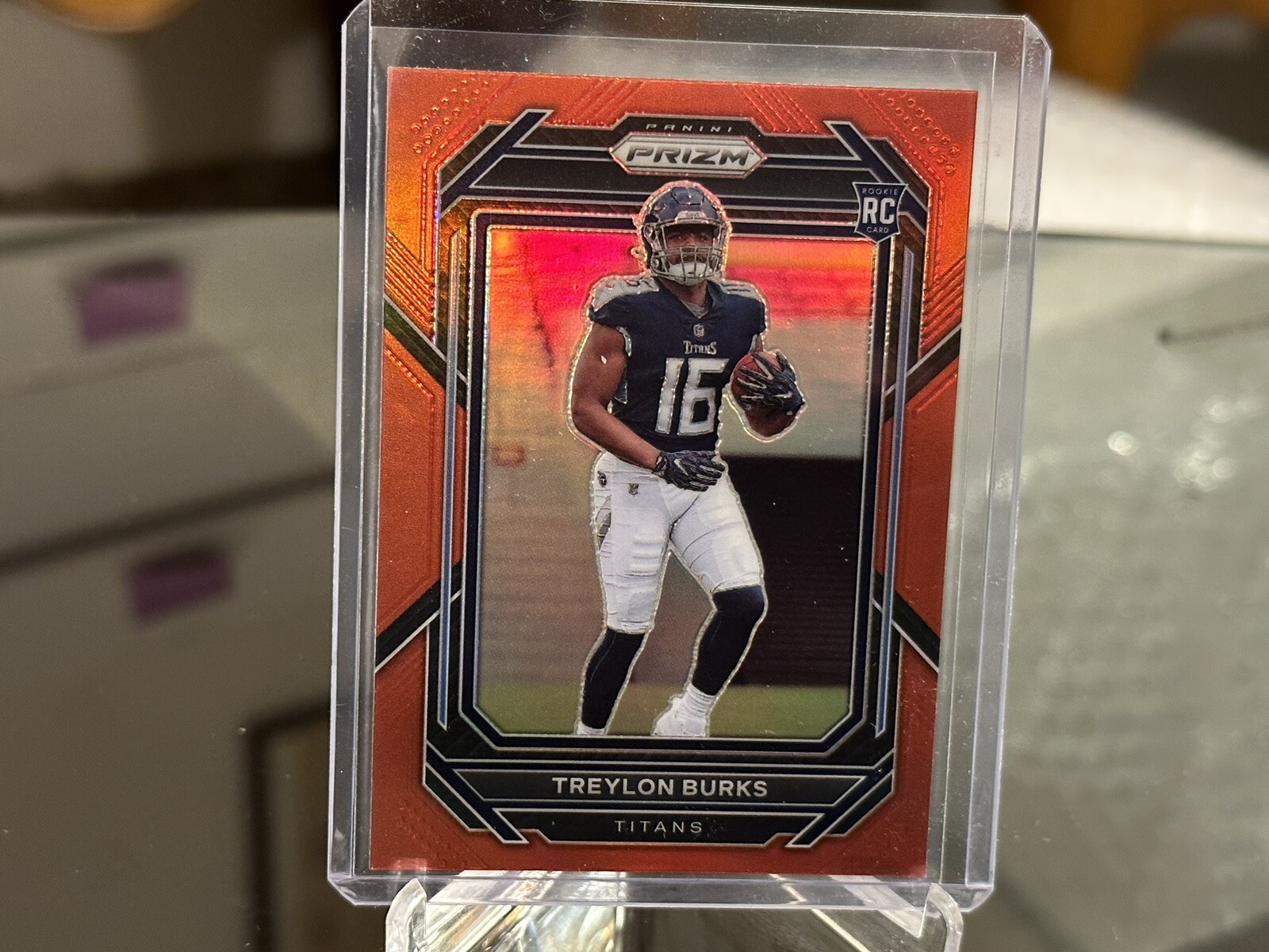 2022 Panini Prizm #313 Treylon Burks Rookie RC Red SP Short Print Titans