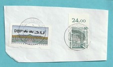 GERMANY 1 ATM HORIZONTAL PARTIAL PRINT + 80 PF SWK TOP MARGIN Stamped