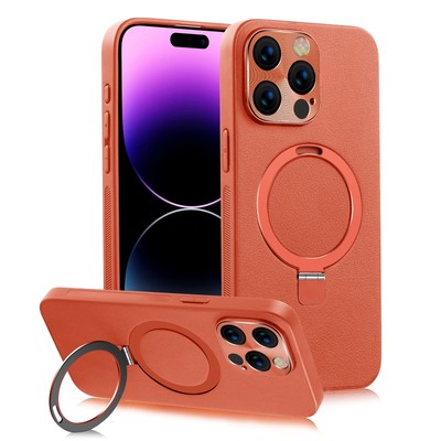 Für Huawei P70 Pro Mate 60 50 Pro MagSafe Ringhalter Leder Handyhülle SchutzCase
