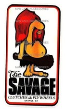 SAVAGE Clutches Flywheels Vinyl Decal Sticker 4444