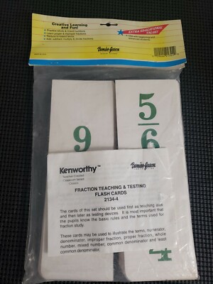 Vintage Kenworthy Self-Teaching Flash Cards Multiplication Vertical NOS