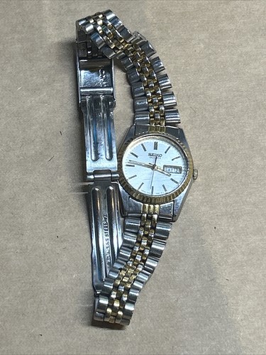 Vintage Seiko Damen Presidential Uhr Bicolor Gehäuse / Jubiläumsband 7N83-0049 A1 - Bild 16 von 16