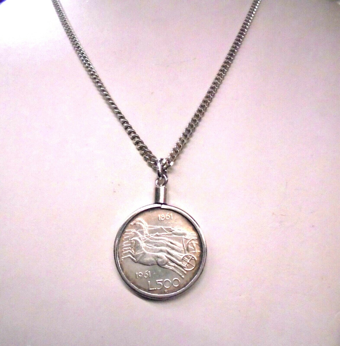 Orecchini Pendenti In Argento 925 Con 500 Lire D'Argento - Quadriga Centenario - Cozzi Gioielli