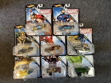 Hot Wheels Marvel Character Cars Avengers Set - Complete Set of 8 - 2021