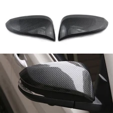Fit Toyota Hilux Revo 2015 - 2022 Style Side Door Mirror Cover Trim Carbon Fiber