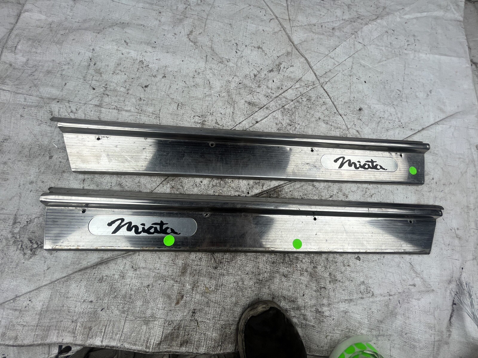 19901997 Mazda Miata Mx5 Oem Metal Door Sills Left Right Set NA 9097