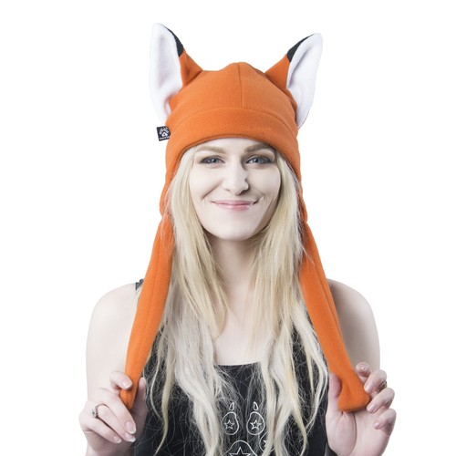 PAWSTAR Fox Ears Hat - Aviator Straps 