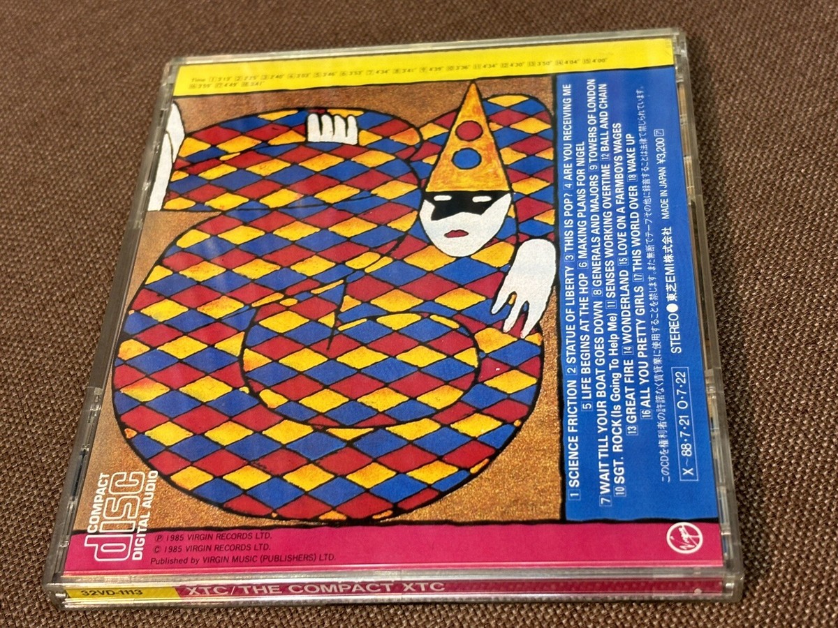 まじままこと　1113 XTC The Compact XTC JAPAN CD 32VD-1113 1A1 TO INSERT 1987