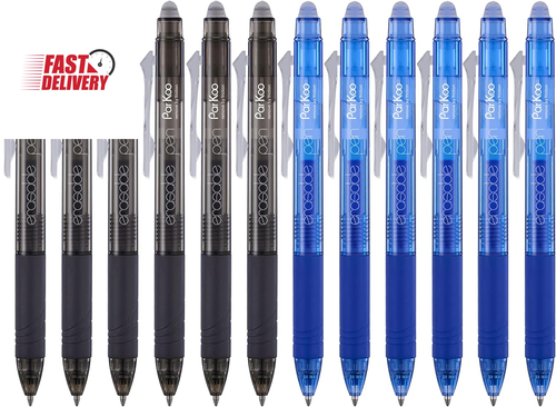 Retractable Erasable Gel Pens Clicker Fine Point 0.7 Mm, No Need for White Out, - Picture 8 of 12