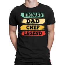 Legend Husband Dad Chef Dad Birthday T-Shirt Fathers Day Gift Men Tee T-Shirt