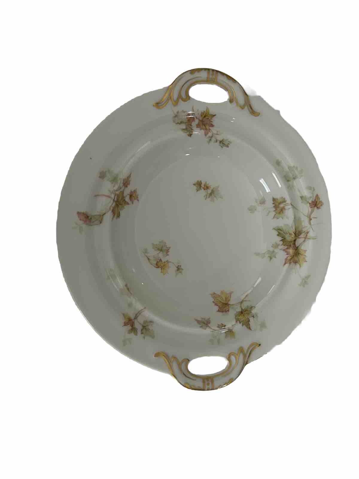 Haviland Limoges Autumn Leaf China Covered Butter Dish With Drain (RARE