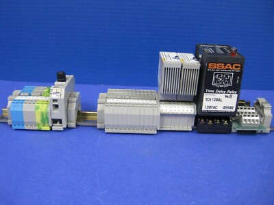 Wago Terminal Block Assy w/ SSAC Digi-Set TDML120AL Time Delay Relay, Rail Mount