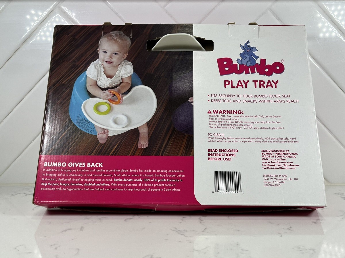 NEW Bumbo Baby Play Or Food Floor Seat Tray Only 3-12 Months Ivory Eating  Infant