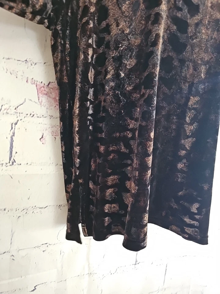 Top Pullover Super Line Para Mujer Vintage Pana Estampado Animal Talla Grande Foto 4 de 4