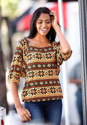 Jersey-Druck-Shirt von Vivien Caron. Gr. 38. NEU!!! SALE%%%