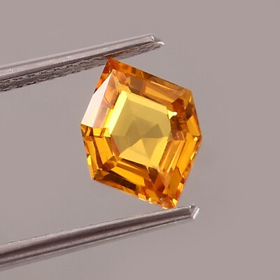 Natürlich Ceylon Goldener Padparadscha Saphir Kostüm Schnitt Lose Edelstein 2.10