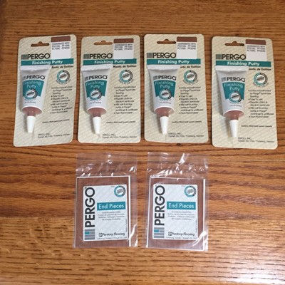 finishing pergo putty flooring pieces end lot