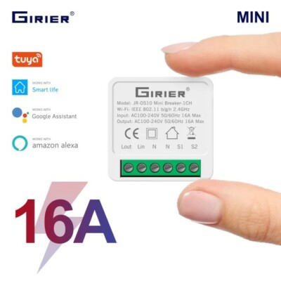 16A Mini Smart Wifi DIY Switch Unterstützt 2 Weg Control, Smart Home Automation 