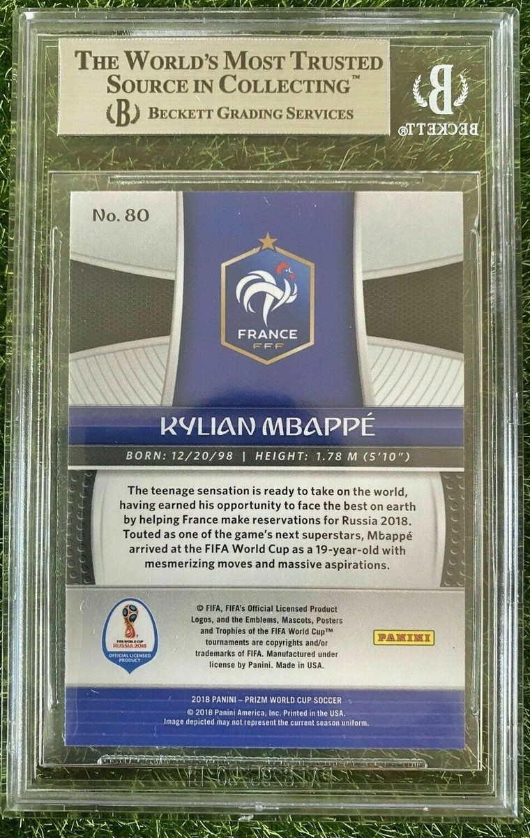 PSA9 RC mbappe panini 2018 W杯 Kylian Mbappe 2018 Panini World Cup Rookie Stickers Italy