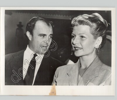 Actress RITA HAYWORTH & PAKISTANI Diplomat Prince ALY KHAN 1952 Press Photo