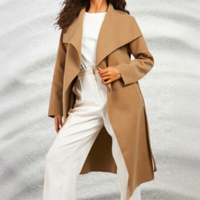 Tan Coat Womens Jackets Missguided Waterfall Jacket Missguided