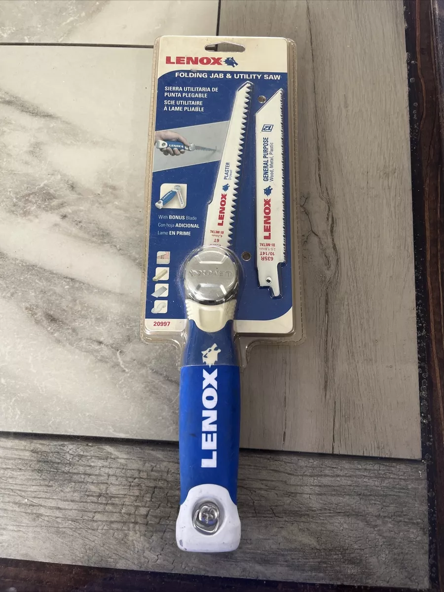 One Brand New Lenox Folding Jab Utility Saw with 2 Blades 20997