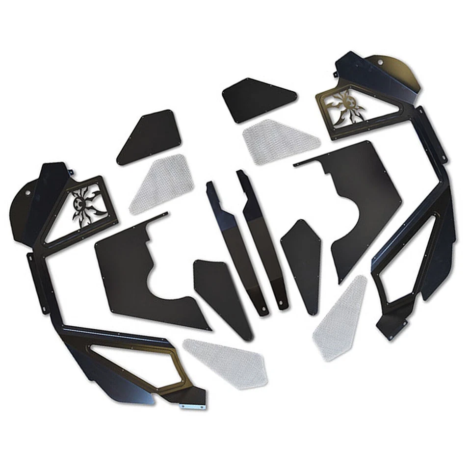 Poison Spyder Black Front Vented Inner Fenders Coilovers for Jeep Wrangler JK Foto 3 de 4