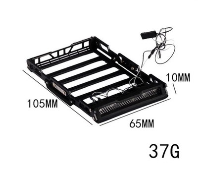 Illuminated Metal Luggage Rack For DJ TRX4M 1/18 1/24 D110 SCX24 FMS BRONCO