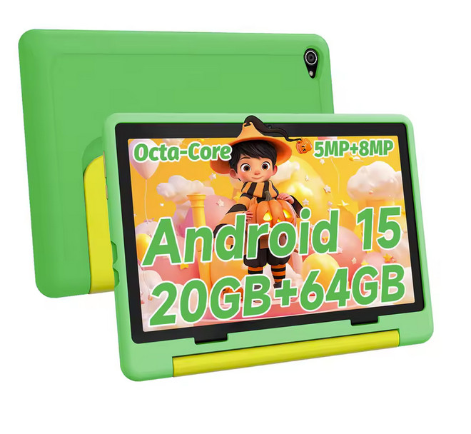 Tablet Bambini 10 Pollici Android 15 - 20GB RAM WiFi KIDOZ Sicuro