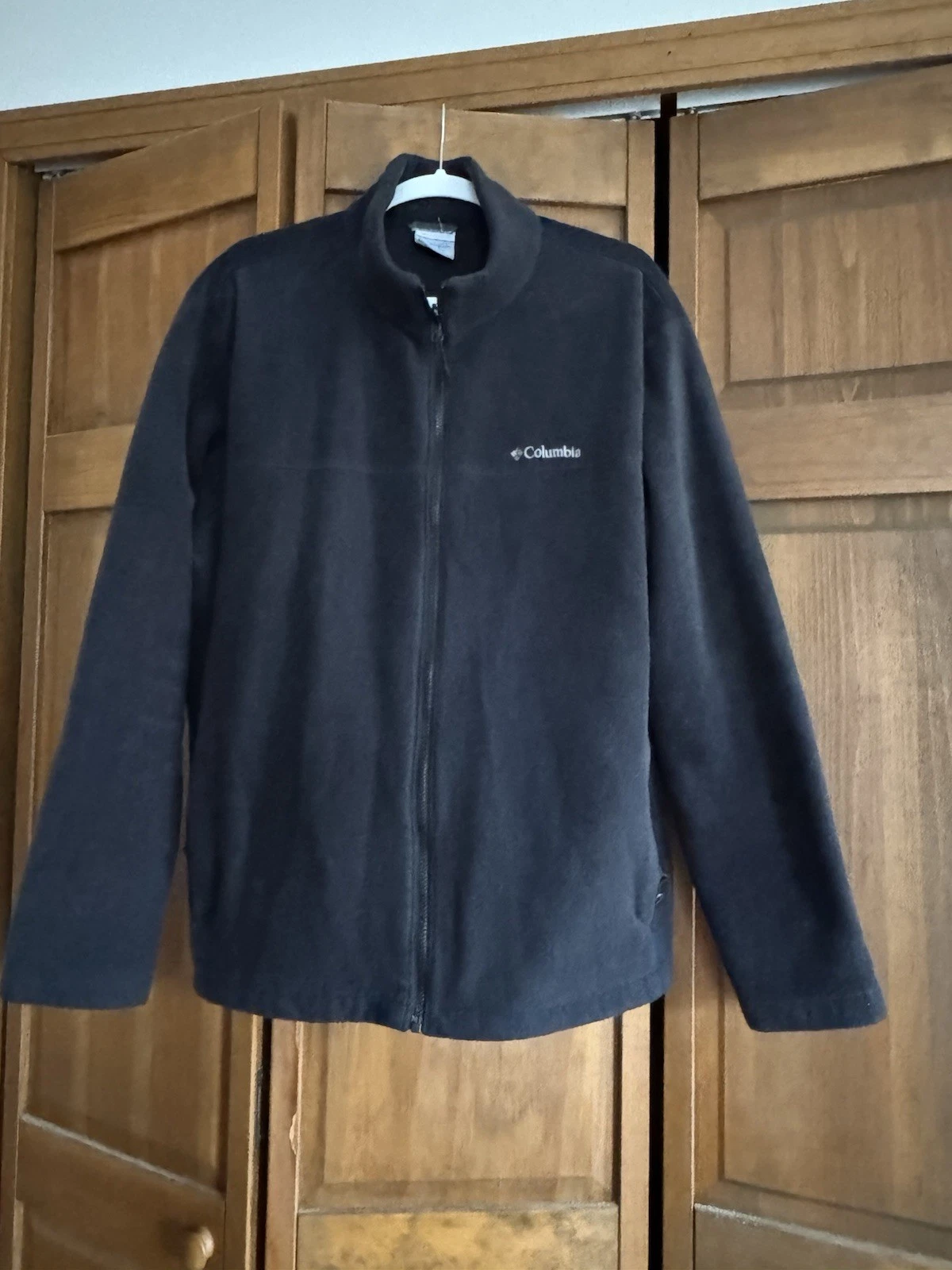 Men’s Columbia Black Fleece Zip Jacket Size 2XL
