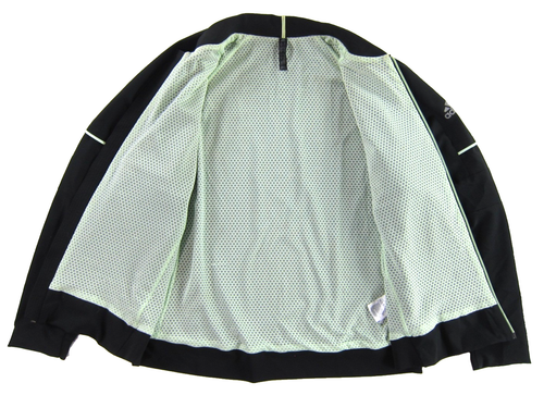 Adidas Match Code Black Stretch Zip Tennis Training Windbreaker Jacket ...