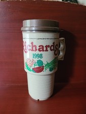 Vintage Richatds Restaurant 16 Ounce Insulated Travel Mug Automug Made In USA