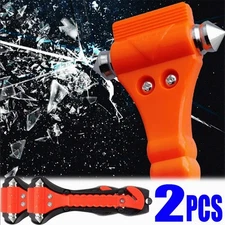 Survival Safety Hammer 2-in-1 Seat Belt Cutter Window Breaker Escape Tools
