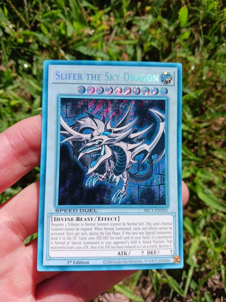 Slifer The Sky Dragon Konami Yu-Gi-Oh! TCG Secret Rare Individual
