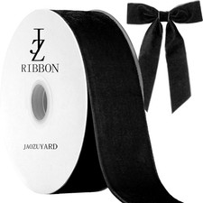 Black Velvet Ribbon 1.5 Inch X 10 Yards Gift Wrapping Christmas Decoration