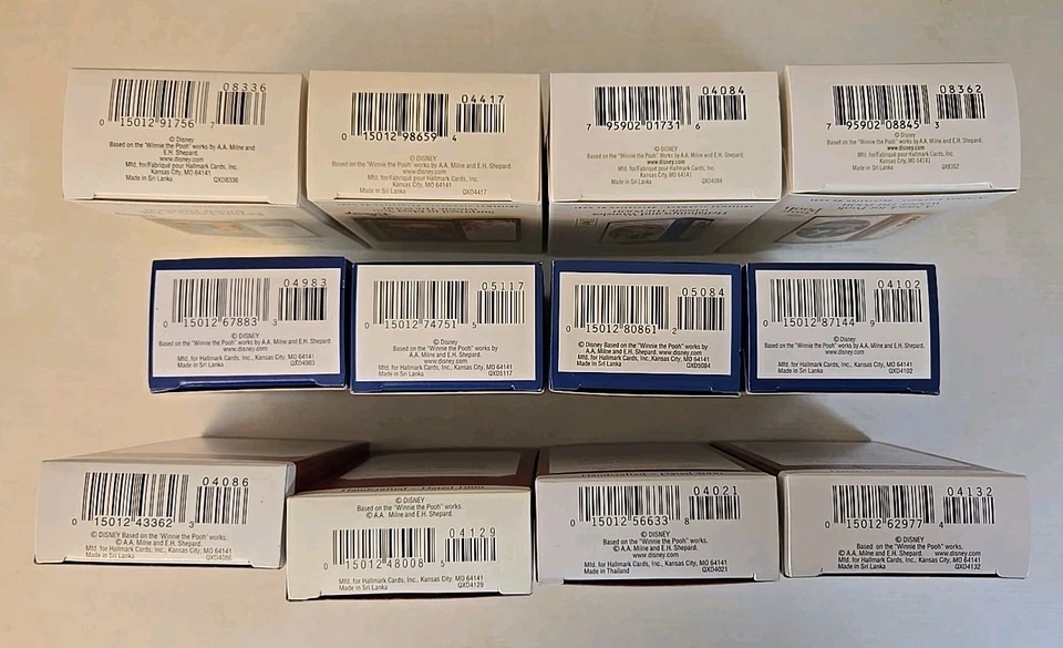 WINNIE THE POOH Serie de Libros Vintage Sello Adornos Lote de 12 1-12 1998-2009 Foto 4 de 4