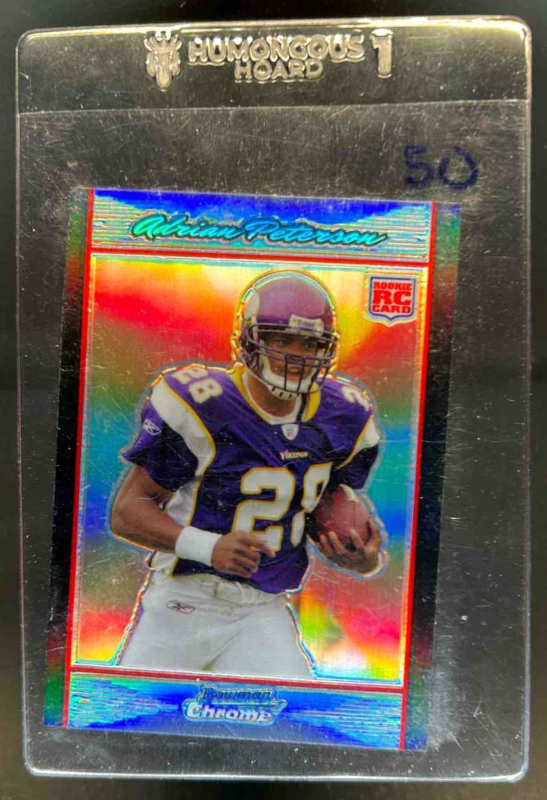 2007 Bowman Chrome Adrian Peterson RC Refractor Rookie #BC65 Vikings