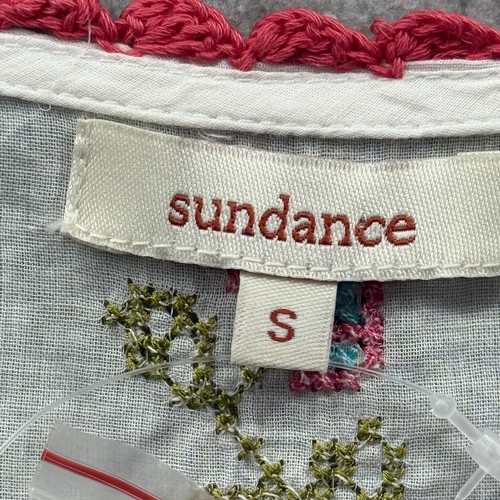 Sundance NWOT Women’s Embroidered Bohemian White Mini Dress 100% Cotton Size S - Picture 2 of 12