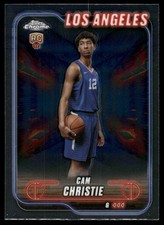 2024-25 Topps Chrome #151 Cam Christie Los Angeles Clippers Rookie