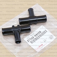 87248-60460 GENUNINE OEM HEATER WATER OUTLET T-PIPE HOSE 2PC SET - TOYOTA LEXUS