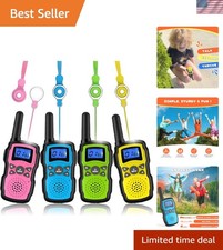Walkie Talkies for Kids 4 Pack,Family Walky Talky Adults Children Radio Long ...