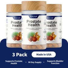 SNAP Prostate Health Supplement Urinary Flow Reduces Frequent Urination - 3 Pack