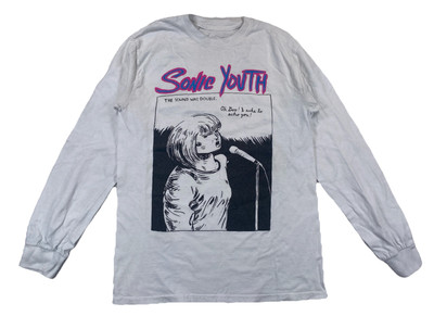 Sonic Youth Goo Double Sided Long Sleeve T-Shirt Y2K White | eBay
