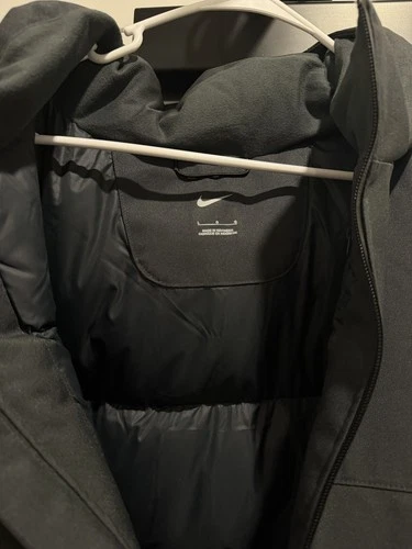 Nike 550 Down Parka Size L Dark Gray Puffer Winter Jacket image 3