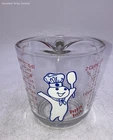 Vintage Anchor Hocking Clear Glass 2-Cup Pillsbury Doughboy Measuring Cup