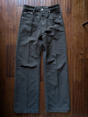 Rick Owens FW24 Porterville Geth Jeans size 28 Dark Dust Heavy