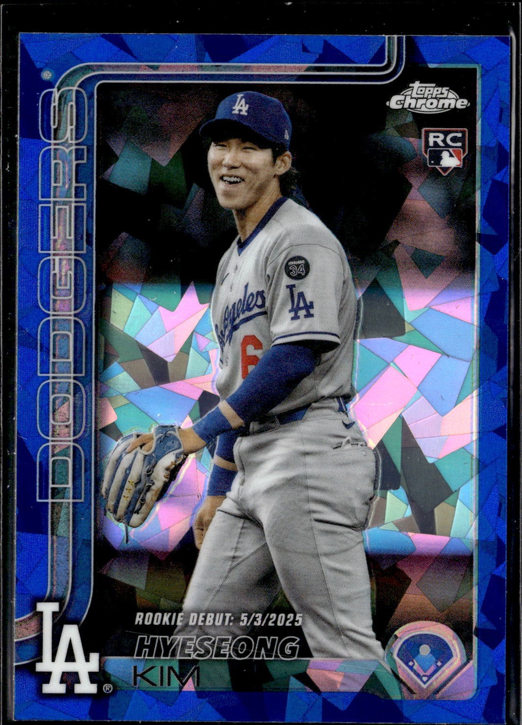 2025 Topps Chrome Update Sapphire Hyeseong Kim RC Refractor Dodgers #USC149